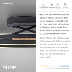 PURE LOOP 6552-18 Black Ceiling Light, 2xLED 7 PURE LOOP 6552-18 Black Ceiling Light, 2xLED small 7