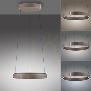 PURE E-CLIPSE 2560-34 LED Pendant Light, Electric Height Adjustment via Remote Control, Brown small 12