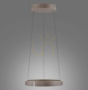 PURE E-CLIPSE 2560-34 LED Pendant Light, Electric Height Adjustment via Remote Control, Brown small 5