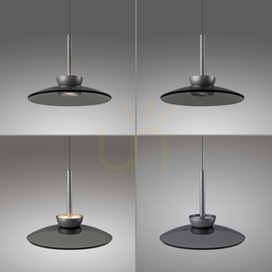 PURE MOON 2193-15 Gray 6xLED Pendant Light small 7