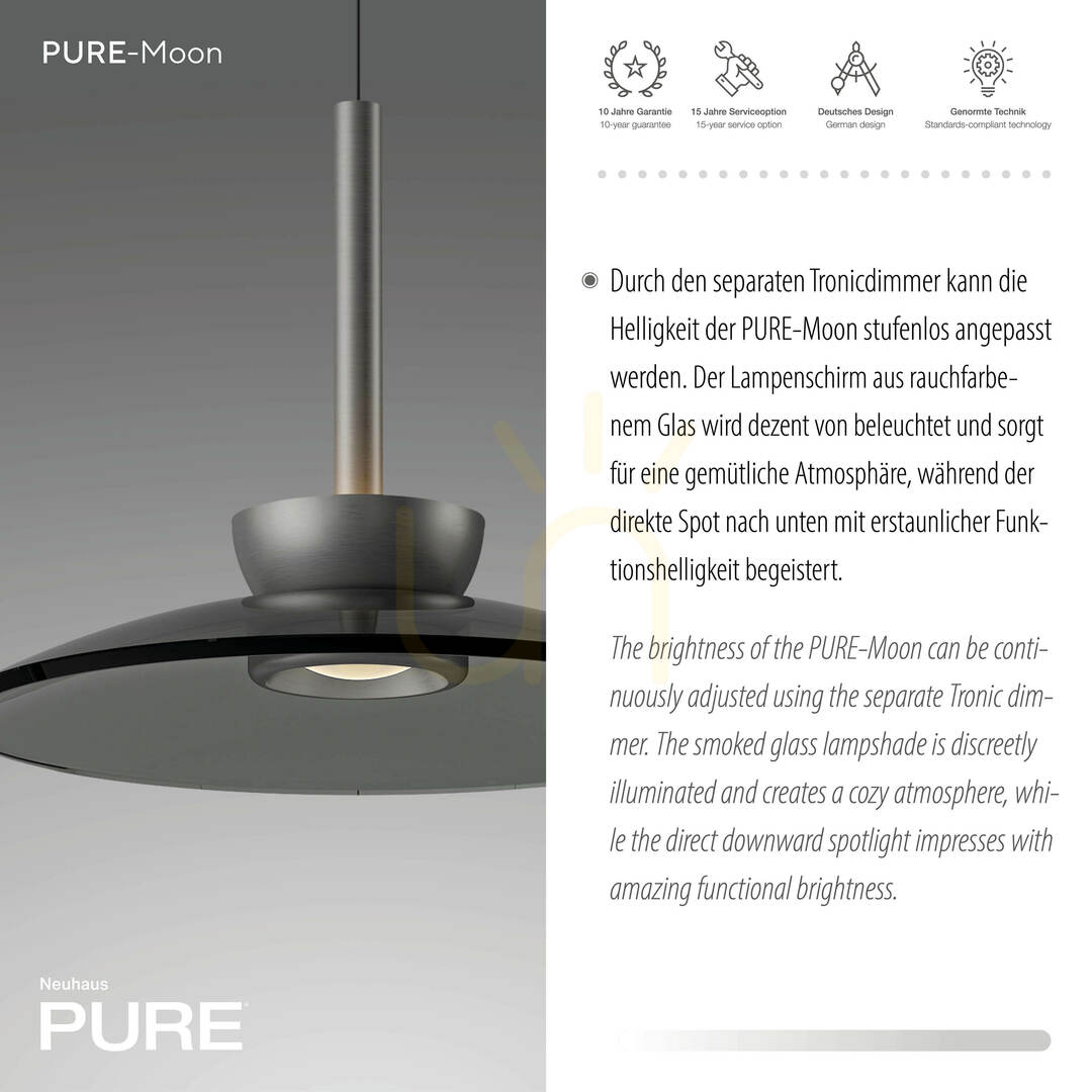 Preview PURE MOON 2191-15 Gray 2xLED Pendant Light PURE MOON 2191-15 Gray 2xLED Pendant Light