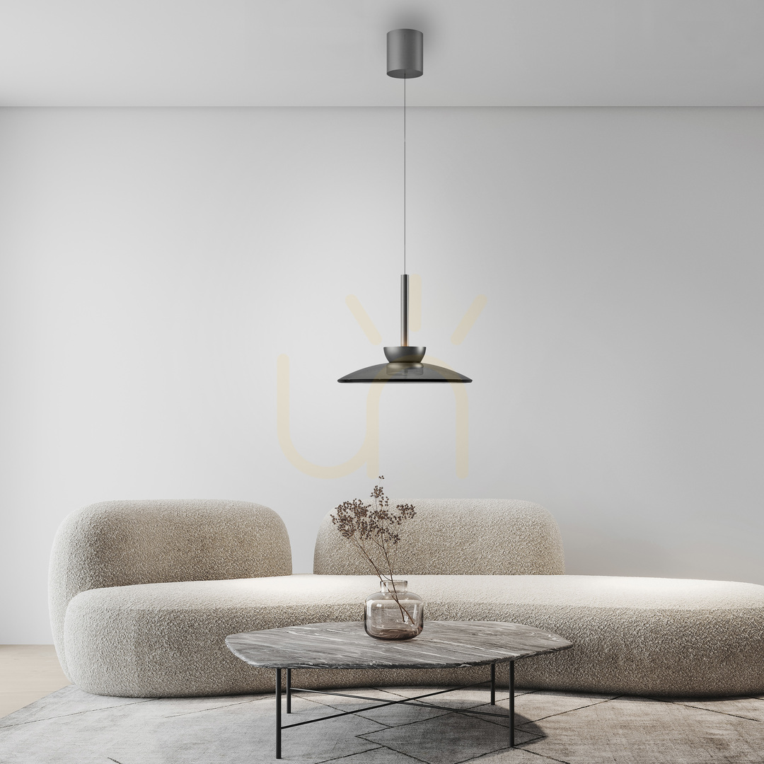 Display PURE MOON 2191-15 Gray 2xLED Pendant Light PURE MOON 2191-15 Gray 2xLED Pendant Light