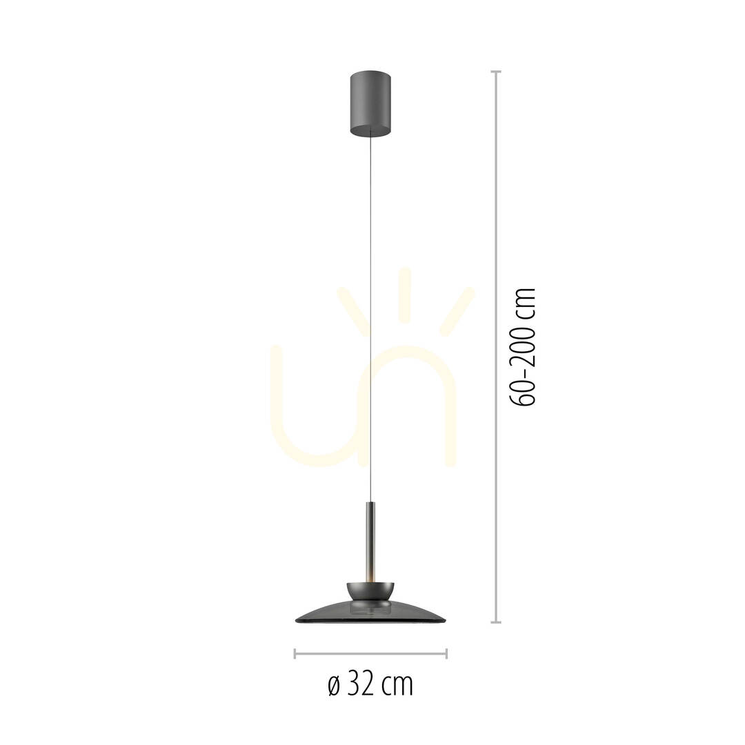 Display PURE MOON 2191-15 Gray 2xLED Pendant Light PURE MOON 2191-15 Gray 2xLED Pendant Light