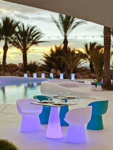MALLORCA 3246 White Garden Chair, 1xLED small 1