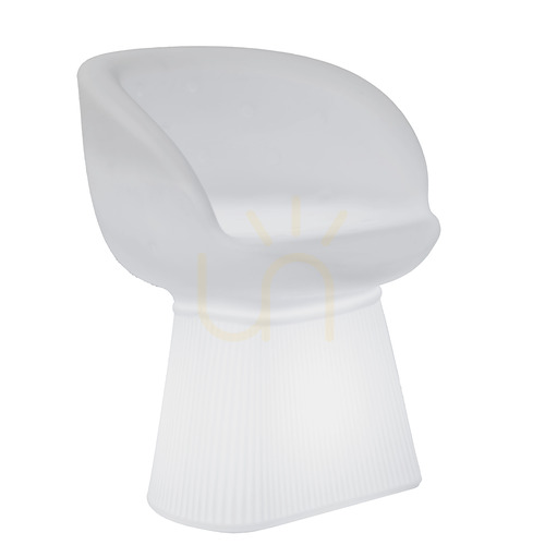 Check MALLORCA 3246 White Garden Chair, 1xLED