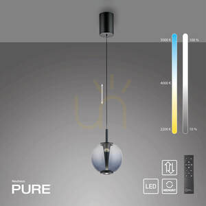 PURE INFINITY 2220-15 Gray 1xLED Pendant Light 1 PURE INFINITY 2220-15 Gray 1xLED Pendant Light small 1
