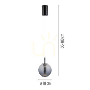 PURE INFINITY 2220-15 Gray 1xLED Pendant Light 7 PURE INFINITY 2220-15 Gray 1xLED Pendant Light small 7