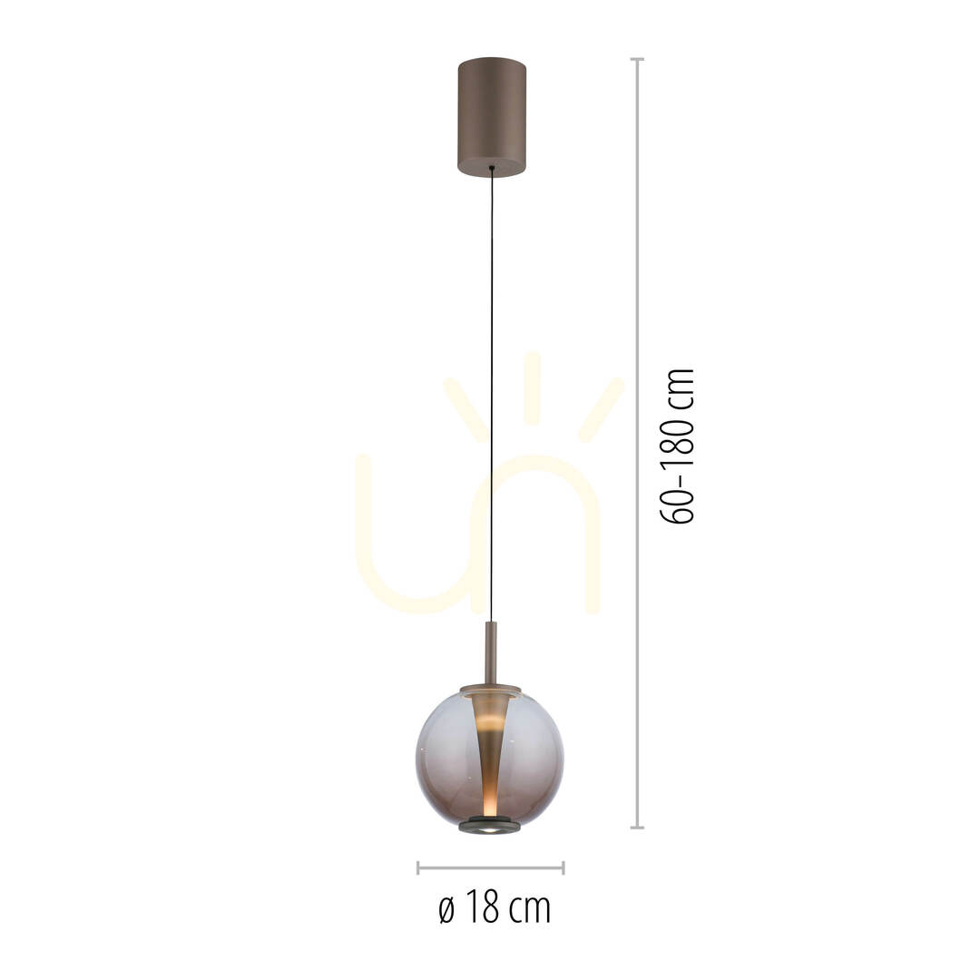 Preview PURE INFINITY 2220-97 Pendant Light, Brown, 1xLED PURE INFINITY 2220-97 Pendant Light, Brown, 1xLED