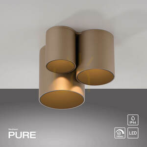 PURE POINT 6750-97 Brown Ceiling Light, 1xLED small 1