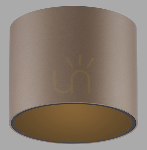 Check PURE POINT 6761-97 Ceiling Light, Brown, 1xLED