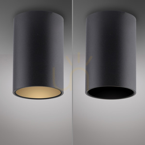 PURE POINT 6749-18 Ceiling Light, Black, 1xLED small 3