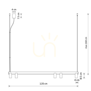 FOURTY LINE LED 1200 Pendant Light 12405 by Nowodvorski small 11