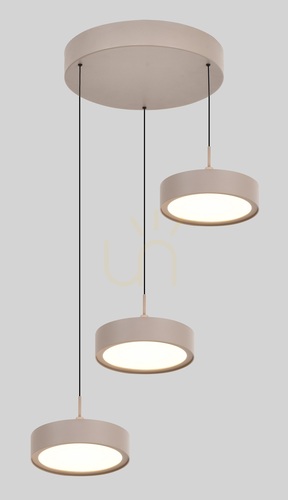 Check VALENSOLE Round Trio Pendant Light, Cashmere, 5062-313 Aviano