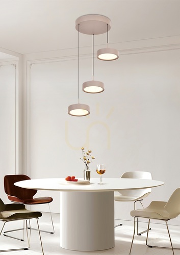 Check VALENSOLE Round Trio Pendant Light, Cashmere, 5062-313 Aviano
