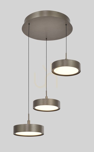 Check VALENSOLE Round Triple Pendant Light, Brown 5062-321 Aviano