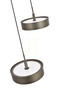 VALENSOLE Round Triple Pendant Light, Brown 5062-321 Aviano small 6