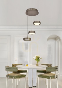 VALENSOLE Round Triple Pendant Light, Brown 5062-321 Aviano small 0