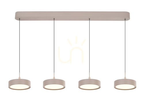 Check VALENSOLE Straight 4-Light Pendant Lamp, Cashmere, 7062-413 Aviano