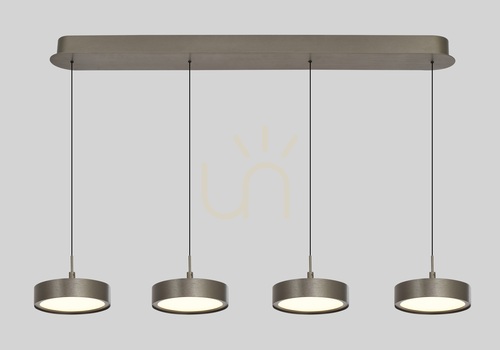 Check VALENSOLE 4-Light Straight Pendant Light, Brown 7062-421 Aviano