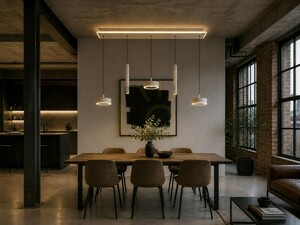 CARNAC Straight 5-Light Pendant Lamp, Cashmere, 7040-613 Aviano small 3