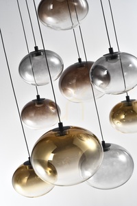 PESARO Round 9-Light Pendant Lamp, Black, 5082-902 Aviano small 2