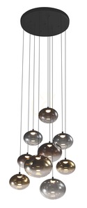PESARO Round 9-Light Pendant Lamp, Black, 5082-902 Aviano small 3