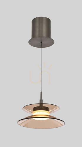 Check CREMA Single Pendant Light, Brown / Coffee Shade 6058-121 Aviano
