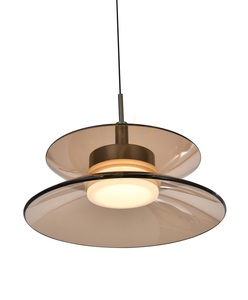 CREMA Oval 6-Light Pendant Lamp, Brown / Coffee Shade 7058-621 Aviano small 4