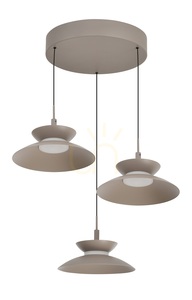 GUBBIO Round Trio Pendant Light, Cashmere, 5060-313 Aviano small 4