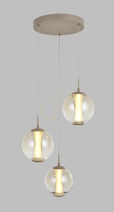 ORLEANS Round Trio Pendant Light, Cashmere, 5041-313 Aviano small 1