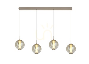 ORLEANS Straight 4-Light Pendant Lamp, Cashmere, 7041-413 Aviano small 4