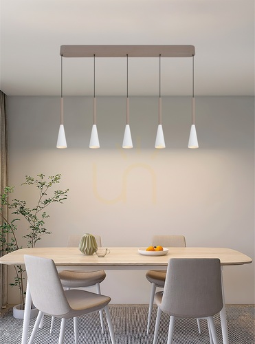 Check TROMPTO Straight 5-Light Pendant Lamp, Cashmere, 7050-524 Aviano