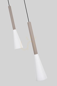 TROMPTO "Seven" Straight Pendant Light, Cashmere 7050-724 Aviano small 1