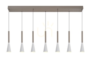TROMPTO "Seven" Straight Pendant Light, Cashmere 7050-724 Aviano small 5