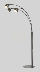 BIARRITZ "Trio" Floor Lamp, Black Chrome, 3047-305, Aviano small 1