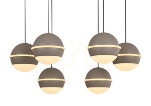 BIARRITZ Round 7-Light Pendant Lamp, Cashmere, 5047-813 Aviano small 4