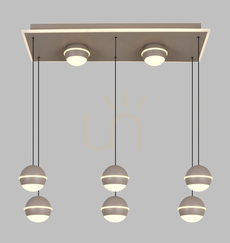 Check BIARRITZ Rectangular "8" Pendant Lamp, Cashmere, 7047-913 Aviano