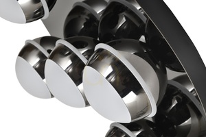 BIARRITZ Round 5-Light Ceiling Light, Black Chrome, 9047-505, Aviano small 3