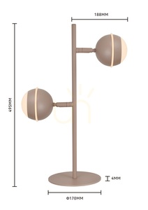 BIARRITZ Double Floor Lamp, Cashmere, 8047-213 Aviano small 4