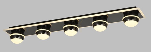 Check Ceiling Light - BIARRITZ Simple 5-Light Ceiling Light, Black Chrome 9047-605 Aviano