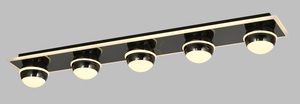 Ceiling Light - BIARRITZ Simple 5-Light Ceiling Light, Black Chrome 9047-605 Aviano small 1