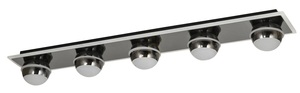 Ceiling Light - BIARRITZ Simple 5-Light Ceiling Light, Black Chrome 9047-605 Aviano small 3