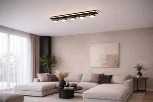 Ceiling Light - BIARRITZ Simple 5-Light Ceiling Light, Black Chrome 9047-605 Aviano small 0