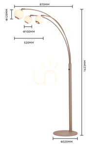 LUBERON "Trójka" Floor Lamp, Cashmere, 3051-313 Aviano small 4