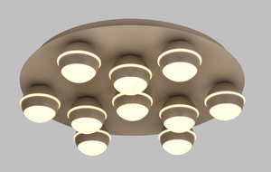 BIARRITZ Round LED Ceiling Light, Cashmere, 9047-1013, Aviano small 0