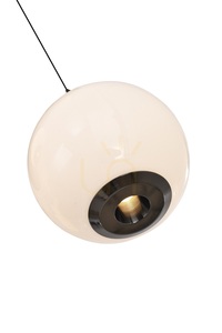 LUBERON Black Chrome Oval Figure-8 LED Pendant Light 7051-805 Aviano small 5