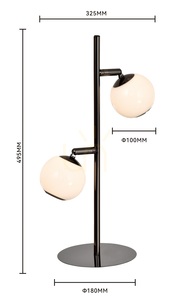 LUBERON Black Chrome LED Floor Lamp, 2-Light, 8051-205 Aviano small 4