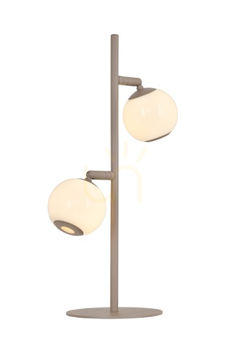 Check LUBERON Sand-Colored Dual-LED Floor Lamp 8051-213 Aviano