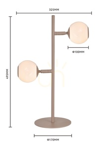 LUBERON Sand-Colored Dual-LED Floor Lamp 8051-213 Aviano small 2
