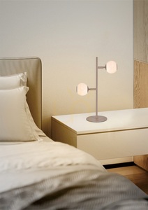 LUBERON Sand-Colored Dual-LED Floor Lamp 8051-213 Aviano small 0